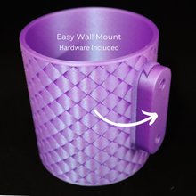 Load image into Gallery viewer, Quilted Wall Mounted Planter with hidden drip tray