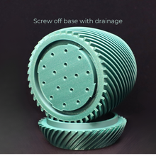 Load image into Gallery viewer, Stylized Spiral Planter with Drainage Tray