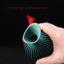 Load image into Gallery viewer, Elegant Wave vase with glass tube included.
