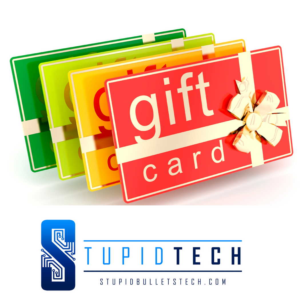B.tech Gift Card Example Stupid Bullets Tech Gift card