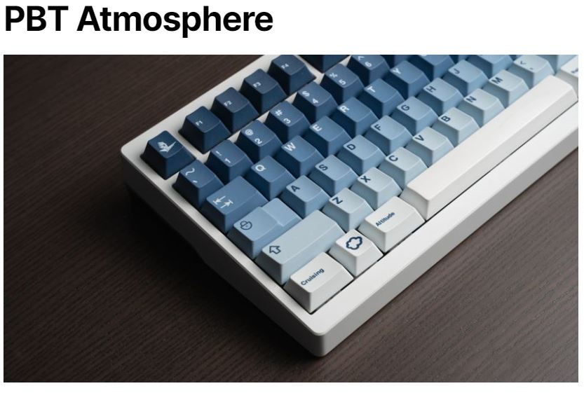 PBT Atmosphere Keycaps