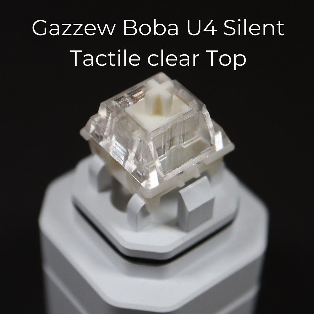 Gazzew Boba U4 Silent Tactile with RGB clear top