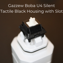 Load image into Gallery viewer, Gazzew Boba U4 Silent Tactile Black housing with Slot
